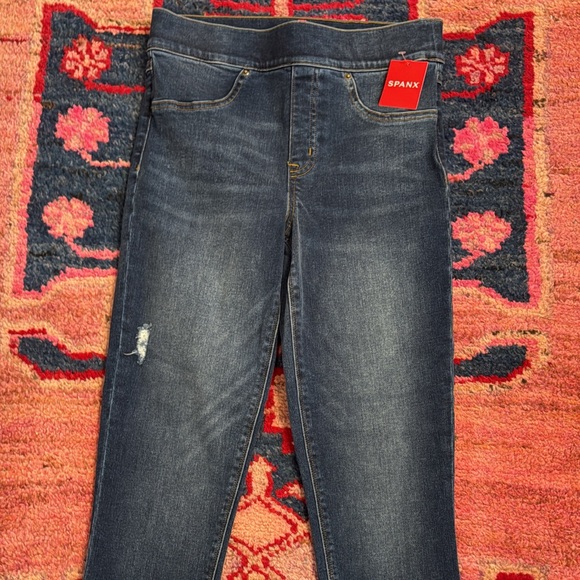 SPANX Women's Skinny Jeans - Dark Blue - Picture 1 of 1